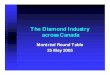 Round Table across Canada The Diamond Industry