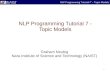 NLP Programming Tutorial 7 - Topic Models