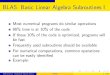 BLAS: Basic Linear Algebra SubroutinesI