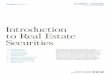Introduction to Real Estate Securities