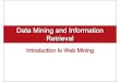 Data Mining and Information Retrieval