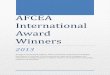 AFCEA International Award Winners 2013