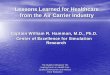 Lessons Learned for Healthcare from the Air Carrier Industry