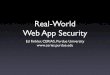 Real-World Web App Security