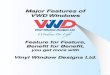Major Features of VWDWindows