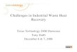 Challenges in Industrial Waste Heat Recovery