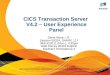 CICS TS V4.2 - User Experience Panel