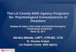 The LA County EMS Agency Programs for Psychological Consequences