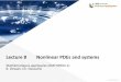 Lecture 8 Nonlinear PDEs and systems - uliege.be...Properties of the characteristic lines for the general first-order nonlinear PDE Let’s return now to the general equation u t +
