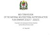 CONCEPT NOTE MID-TERM REVIEW OF THE NATIONAL ...MTR Objectives •The overall objective of the mid-term review of the NMNAP 2016-21 is to review progress towards expected results after
