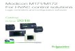 Modicon M171/M172 For HVAC control solutions · 2020. 7. 7. · -M172 controllers are designed for any size of connectable (M172 optimized) or connected (M172 performance) machines,