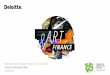 Culture and Smart cities | Art & Finance · 2021. 7. 21. · Director, Global Art & Finance Coordinator Deloitte Luxembourg Deloitte’s Art & Finance Panels | 23 October 2020 Culture