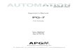 AUTOMATION - Instrumart · 2019. 5. 13. · Re . B, 07/18 PG7 3 Automation Products roup, Inc. Tel: 1/888/525-7300 Fax: 1/435/753-740 sales@apgsensors.com This product is covered