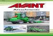 Avant Attachment Brochure - Construction, Paving ......This catalogue contains most of the Avant attachments available from Avant Tecno Oy at the date of printing. Avant has a policy