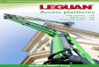 Access platforms...Today, Leguan belongs to Avant Group and is known for being the specialist in manufacturing spider lifts under 20 meters. From the very beginning, Leguan has been