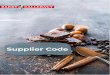 Supplier Code - Barry Callebaut...Supplier Code 3/13 V3 05.2020 Scope This Supplier Code applies to all Suppliers and their employees and sub-contractors providing products, materials,