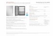 SKSCF3001P 30-Inch Integrated Column Freezer-Spec Sheet...30-INCH INTEGRATED COLUMN FREEZER **Varies depending on the thickness of the custom cabinet panel. The door panels in the
