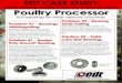 Poultry Processor - EDT Corp · 2018. 11. 22. · Poultry Processor S626-2RS bearings on the front hook of carts on Meyn Rapid HQ deboner machines were cracking due to impact. There