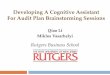 Developing A Cognitive Assistant For Audit Plan Brainstorming …raw.rutgers.edu/docs/wcars/41wcars2/Li.pdf · 2018. 1. 29. · 4 Regulations related to the audit area or account