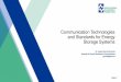 Communication Technologies and Standards for Energy Storage … · 2017. 11. 15. · Communications technology interoperability (CT-IAP) IEEE 2030-2011 Standard [source: IEEE Std