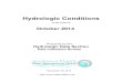 Hydrologic Conditions · 2021. 2. 12. · Hydrologic Conditions for October 2014 In October, average rainfall totals were within the no rmal range in all three regions of the District