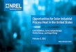 Opportunities for Solar Industrial Process Heat in the United … · 2021. 2. 11. · Opportunities for Solar Industrial Process Heat in the United States. Colin McMillan, Carrie