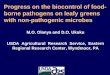 Progress on the biocontrol of food- borne pathogens on leafy … · 2017. 2. 2. · Progress on the biocontrol of food-borne pathogens on leafy greens with non-pathogenic microbes