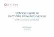 Technical English for Electrical & Computer Engineers · 2020. 4. 2. · Technical English for Electrical & Computer Engineers Mehdi Delrobaei Spring 2020 Unit 4: Service Manual and