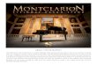 Soundiron - Montclarion Hall Piano - User Manual · 2018. 8. 30. · 3 A stellar grand piano with true depth. • 1 master NKI instrument bank in open Kontakt format • 20 Custom