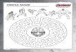 Marvel Printable Coloring Pages - giveawaybandit.com · CIRCLE MAZE Help the Avengers take the fight to Ultron and defeat him