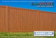 Vinyl Fence Collectionshorelinevinyl.com/old-pdfs/2012EverShoreBrochure.pdf · 2016. 8. 3. · EverSHORE Vinyl Fence Collection EverSHORE™ is the prime substitute for wood fencing,