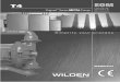 T4 - Wilden Pumps UK · 2018. 9. 7. · WILDEN PUMP & ENGINEERING, LLC 2 WIL-10262-E-01 Section 2 WILDEN PUMP DESIGNATION SYSTEM T4 ORIGINAL™ METAL 38 mm (1-1/2") Pump Maximum Flow