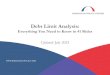 Debt Limit Analysis Debt Limit Analysis: Everything You Need to Know in 41 Slides Updated: July 2021. ... §The debt limit is to be reinstated at a level that covers all obligations