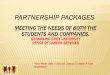 MEETING THE NEEDS OF BOTH THE STUDENTS AND COMPANIES