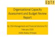 Organizational Capacity Assessment and Budget Review Report