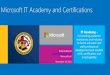 Microsoft IT Academy and Certifications