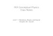 PEP Conceptual Physics Class Notes