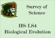 Survey of Science HS-LS4 Biological Evolution