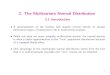 3. The Multivariate Normal Distribution