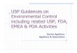 USP Guidances on Environmental Control including related 