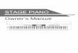 STAGE PIANO Owner’s Manual