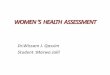 WOMEN HEALTH ASSESSMENT