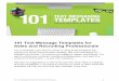 101 Text Message Templates for Sales and Recruiting 