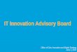 IT Innovation Advisory Board - sanjoseca.gov