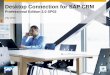 Desktop Connection for SAP CRM