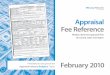 Appraisal Fee Reference