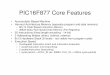 PIC16F877 Core Features