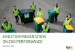 Investor presentation on ESG Performance