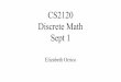 CS2120 Discrete Math Sept 1 - cs.virginia.edu