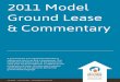2011 Model Ground Lease & Commentary